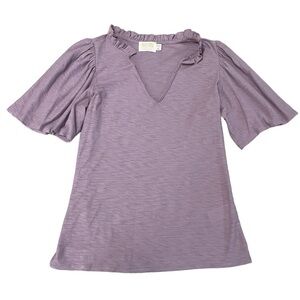NATION LTD V-neck Bell‎ Sleeve Top Light Purple Size XS extra small Tee Shirt